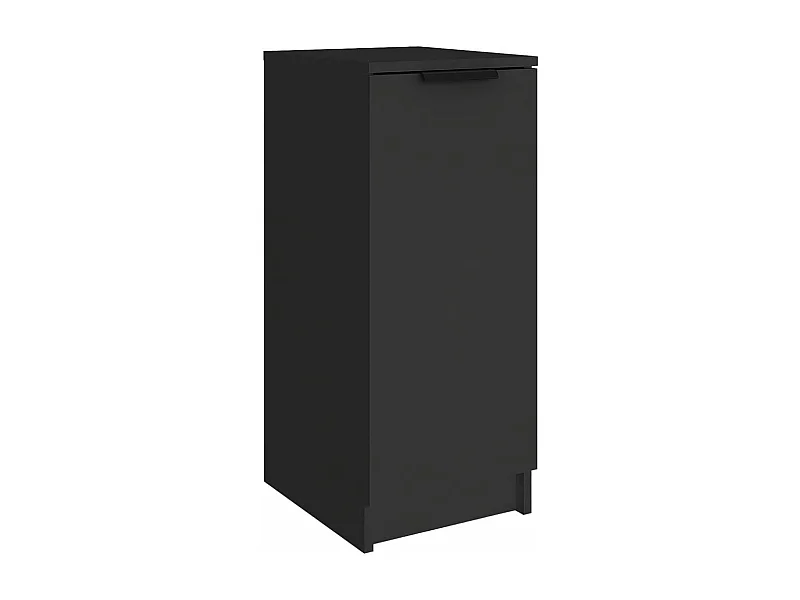 Armoire à chaussures noir 30x35x70 bois d'ingénierie