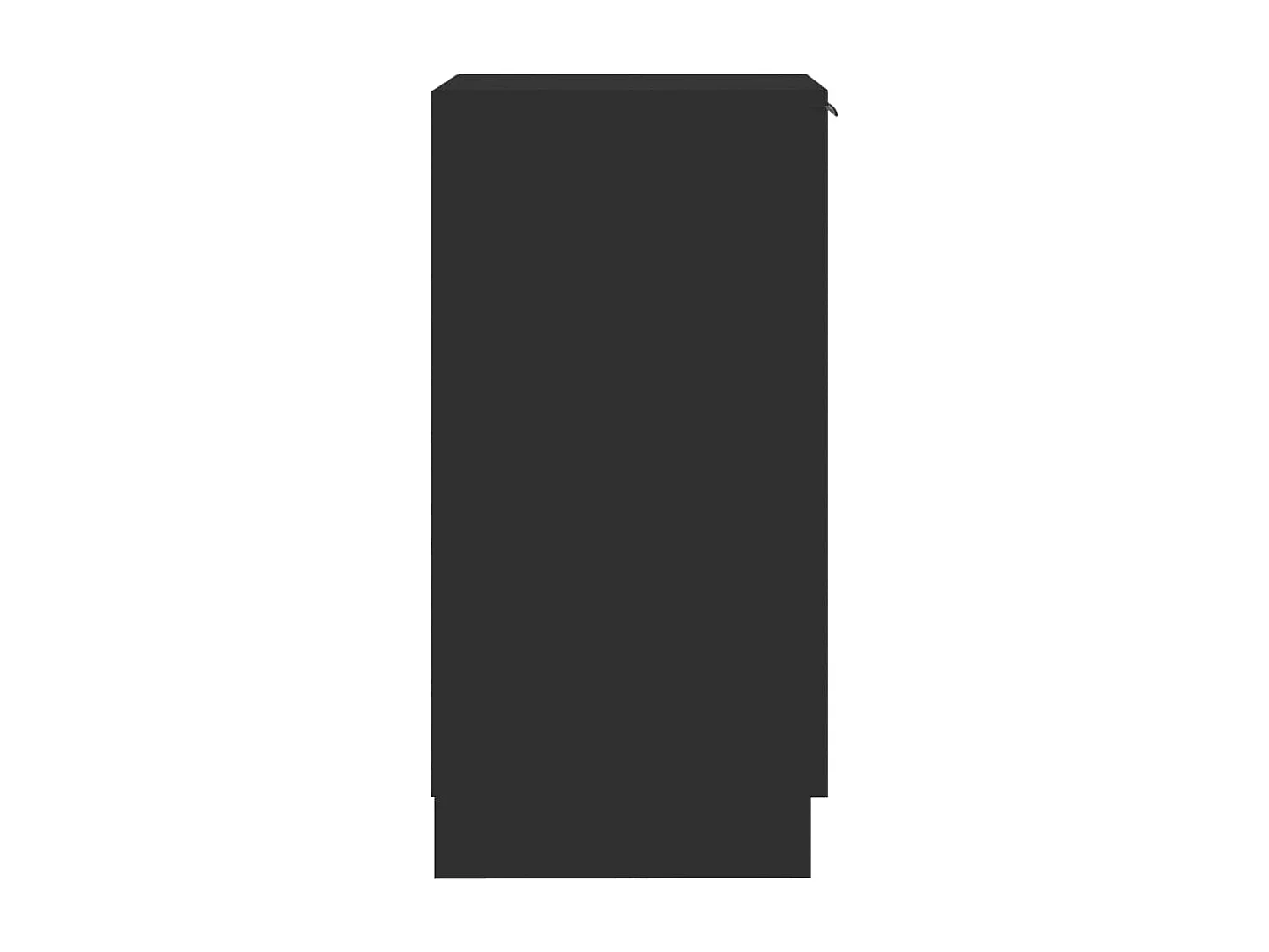 Armoire à chaussures noir 30x35x70 bois d'ingénierie