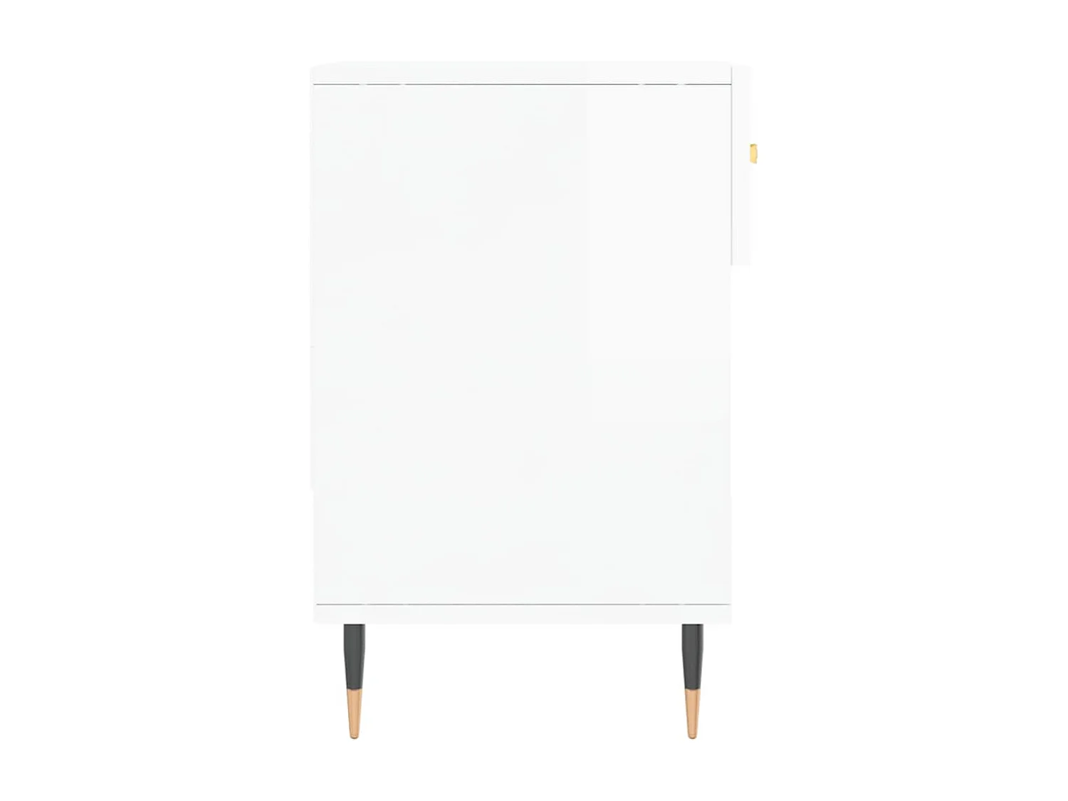 Banc à chaussures blanc brillant 102x35x55 bois d'ingénierie