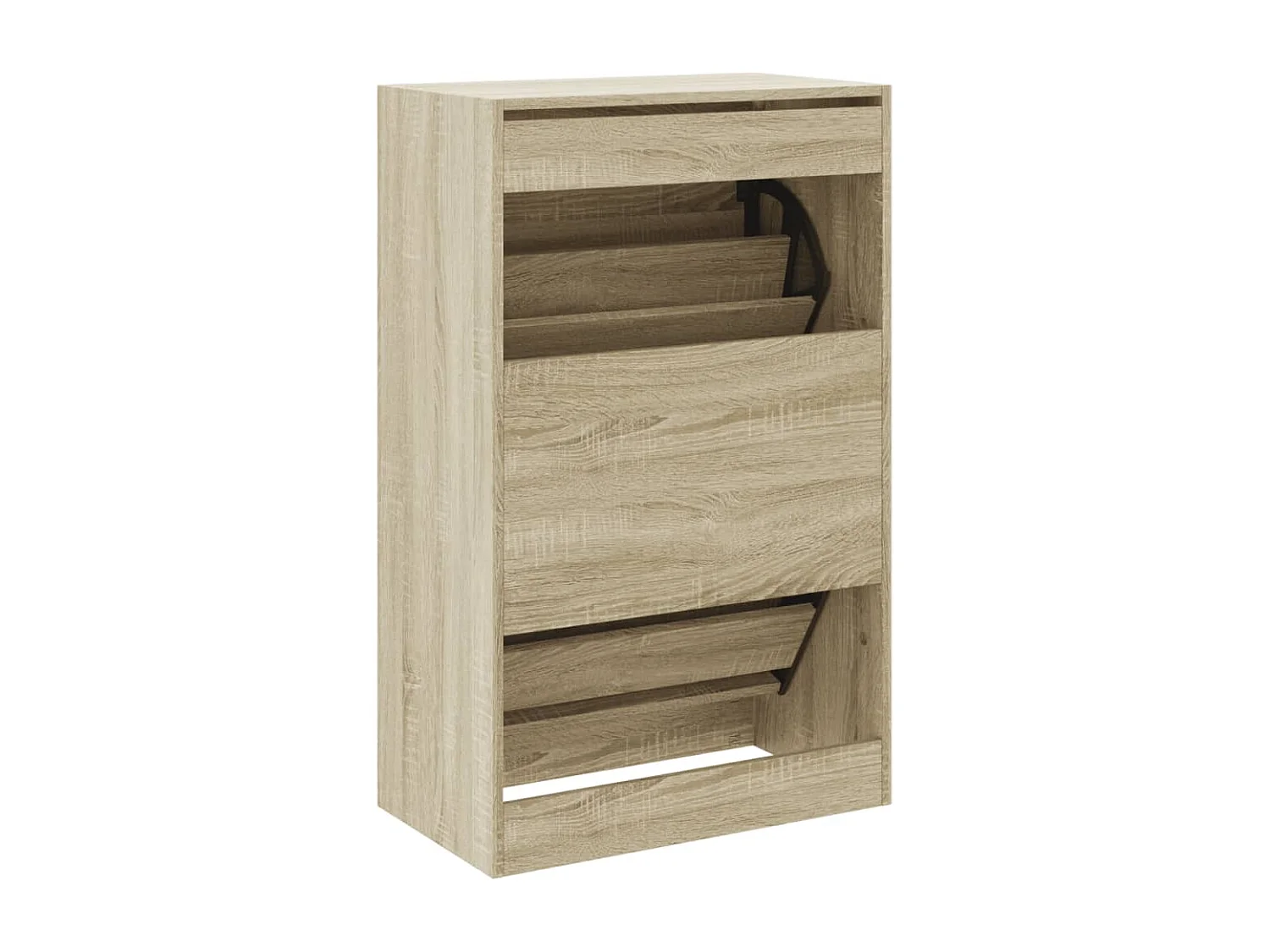 Armoire à chaussures chêne sonoma 60x34x96,5 bois ingénierie