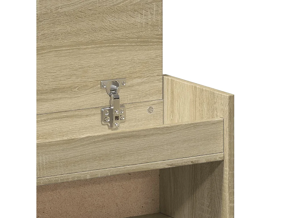 Armoire à chaussures chêne sonoma bois d'ingénierie