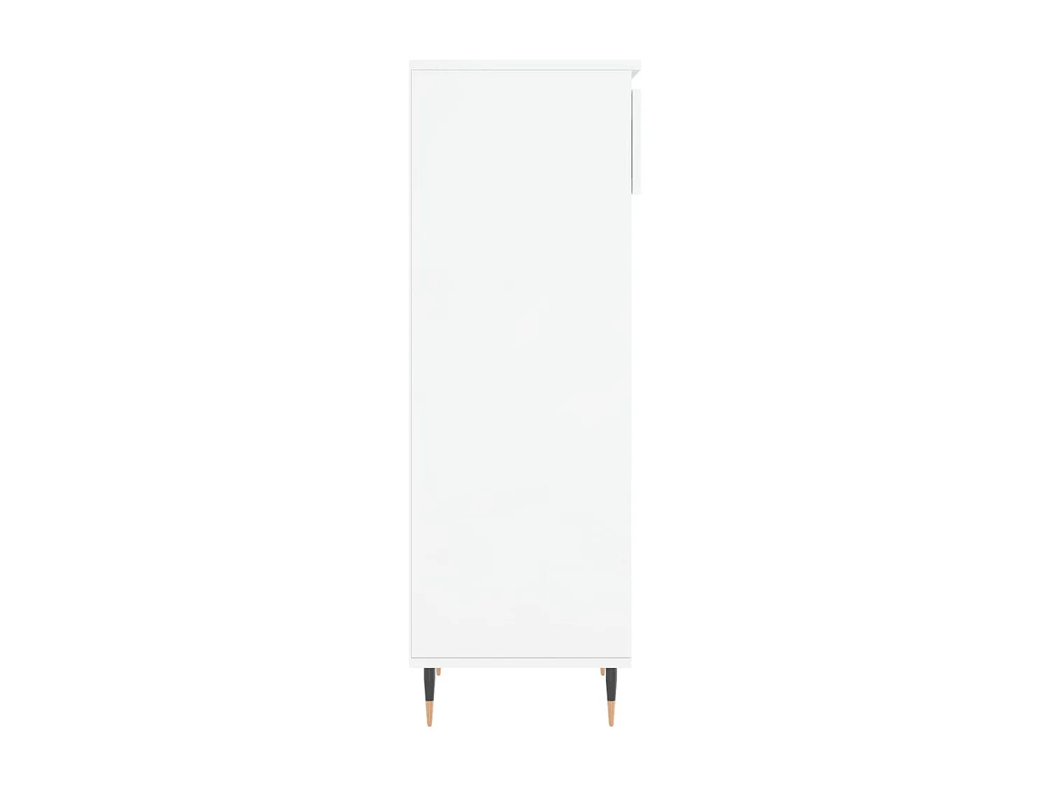 Armoire à chaussures Blanc brillant 40x36x105 Bois ingénierie