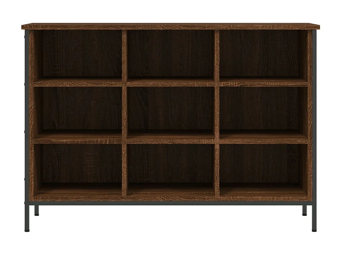 Armoire à chaussures chêne marron 100x35x70 bois d'ingénierie