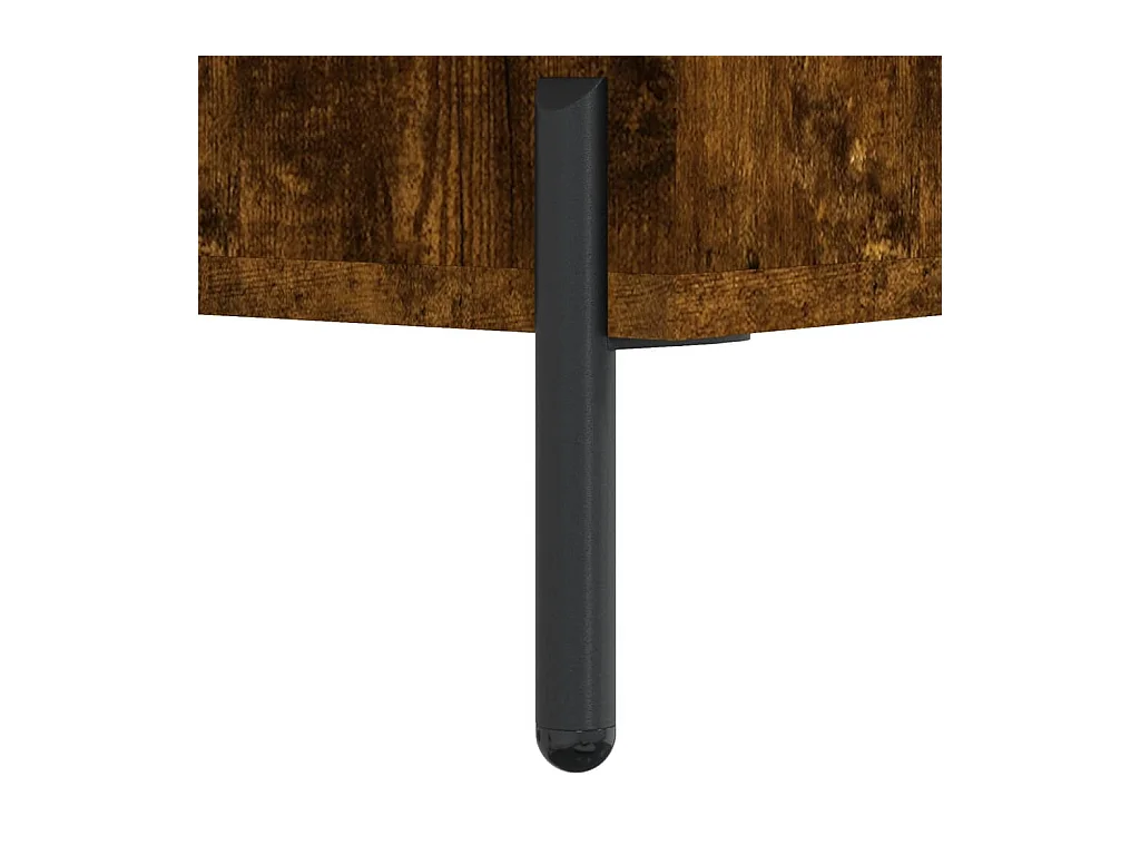 Banc à chaussures chêne fumé 102x35x55 bois d'ingénierie