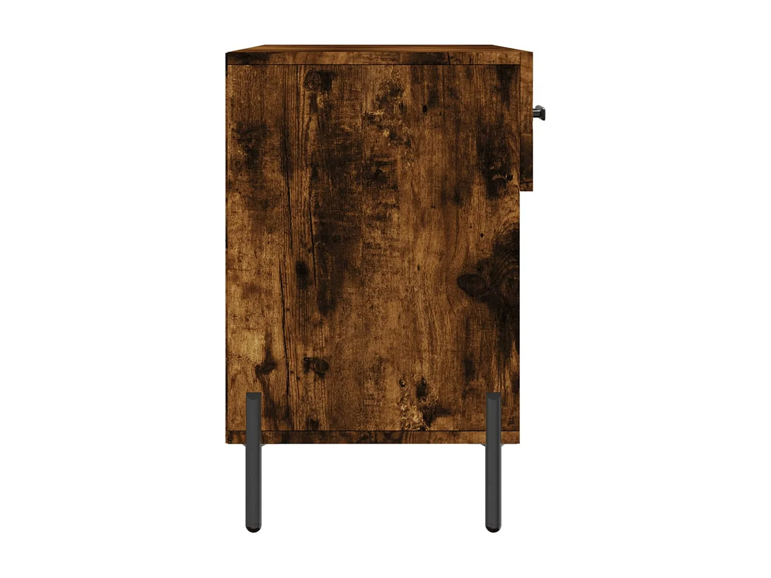 Banc à chaussures chêne fumé 102x35x55 bois d'ingénierie