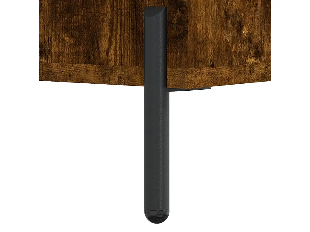 Banc à chaussures chêne fumé 102x35x55 bois d'ingénierie