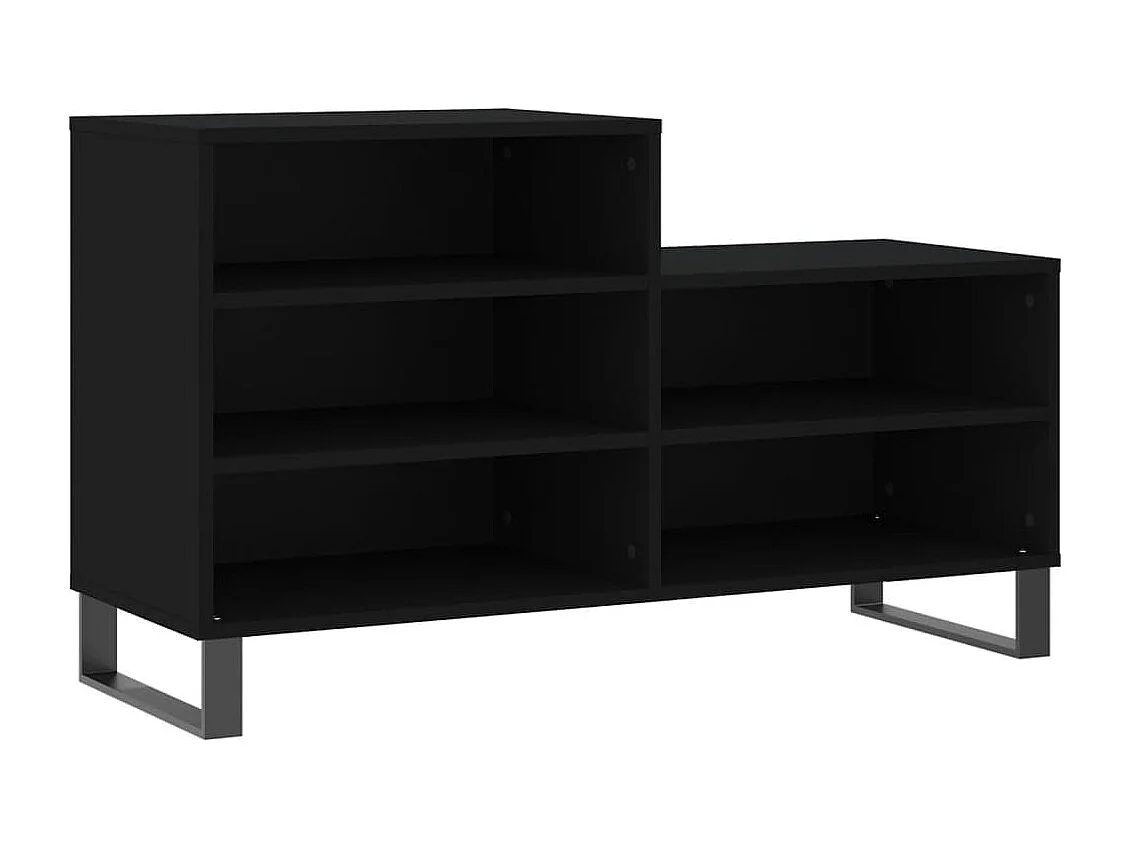 Armoire à chaussures Noir 102x36x60 Bois d'ingénierie