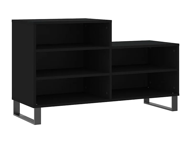 Armoire à chaussures Noir 102x36x60 Bois d'ingénierie