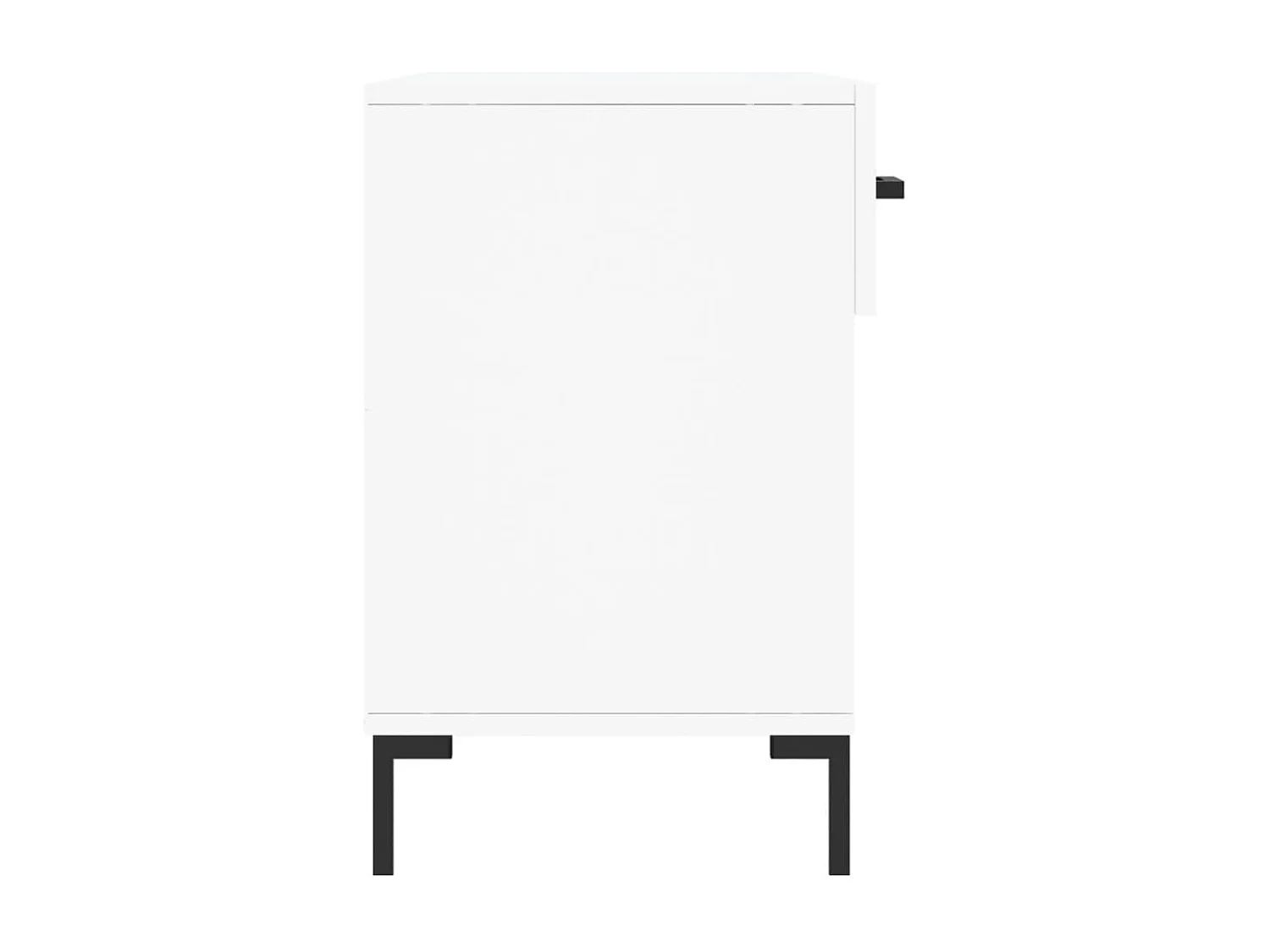 Banc à chaussures blanc 102x35x55 bois d'ingénierie