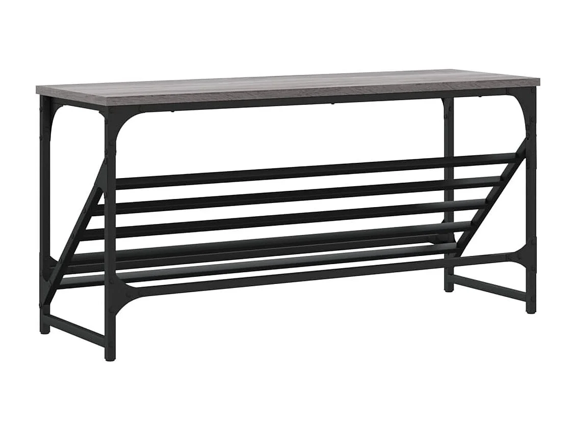Étagère à chaussures sonoma gris 90x30x45 bois d'ingénierie