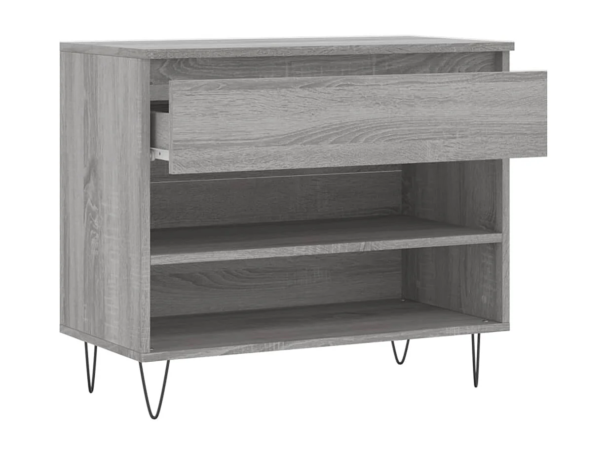 Armoire à chaussures Sonoma gris 70x36x60 Bois d'ingénierie