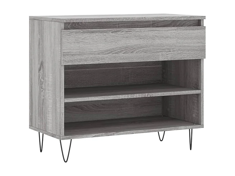 Armoire à chaussures Sonoma gris 70x36x60 Bois d'ingénierie