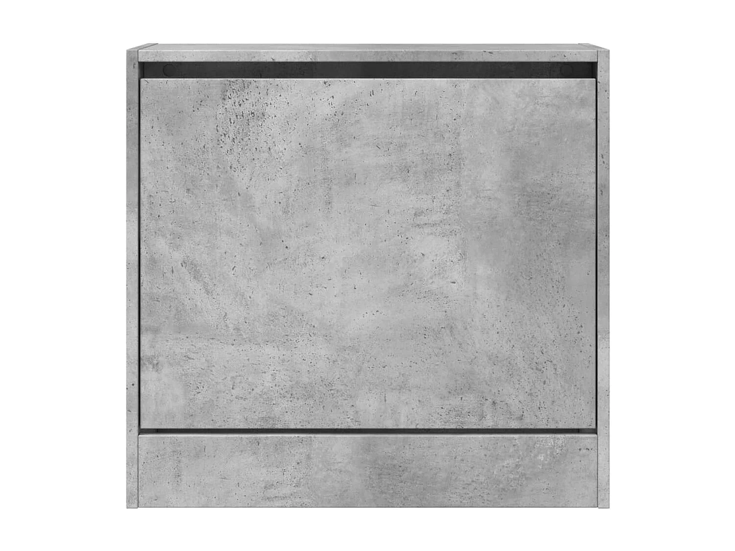 Armoire à chaussures gris béton 60x21x57 bois d'ingénierie