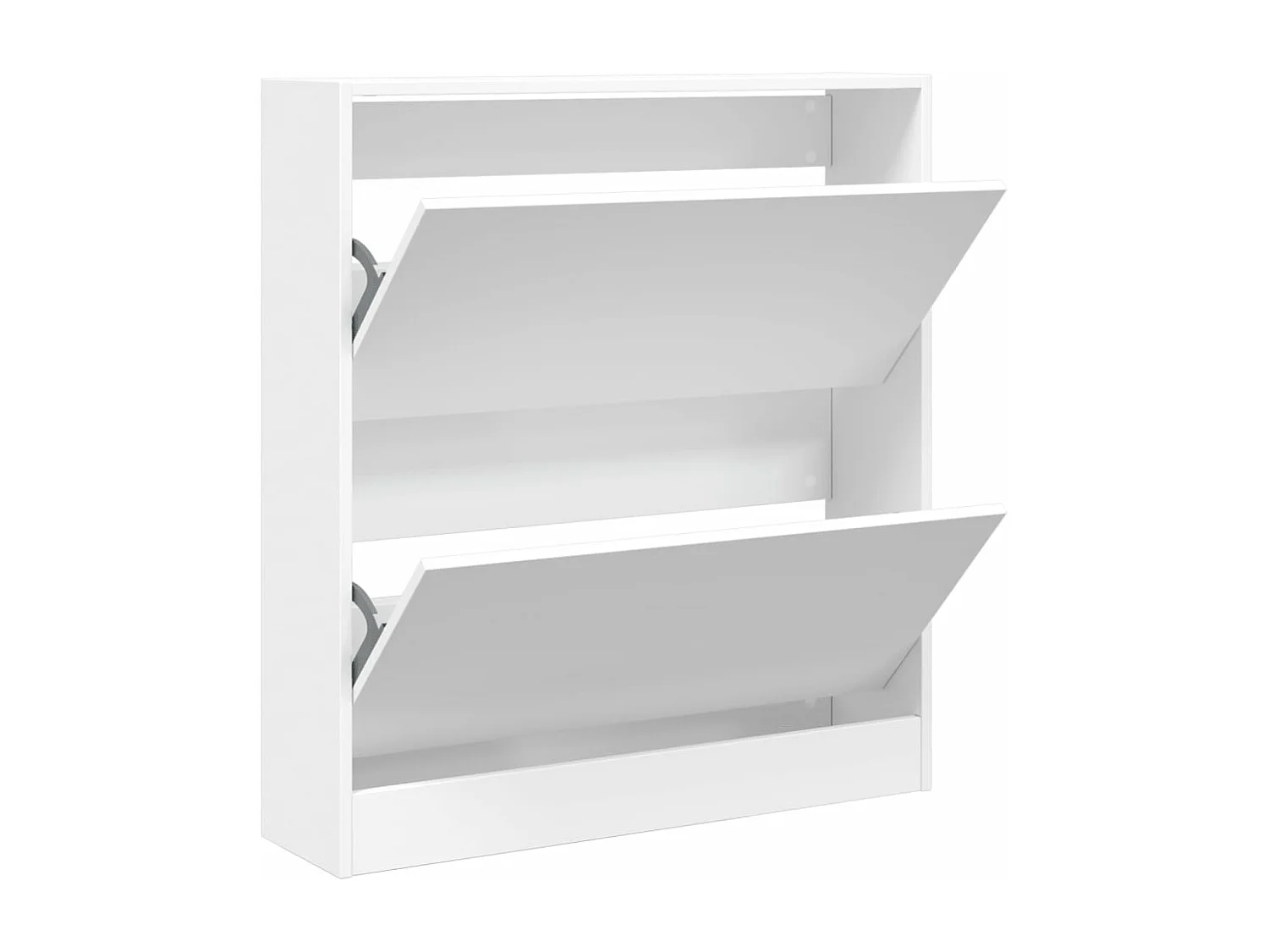 Armoire à chaussures blanc 80x21x87,5 bois d'ingénierie