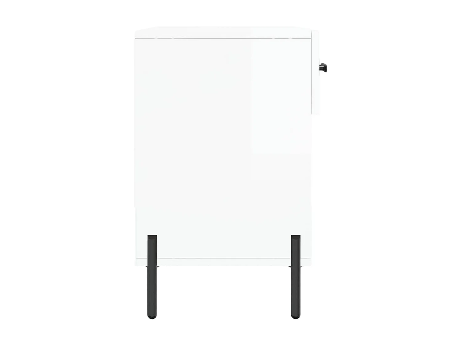 Banc à chaussures blanc brillant 102x35x55 bois d'ingénierie