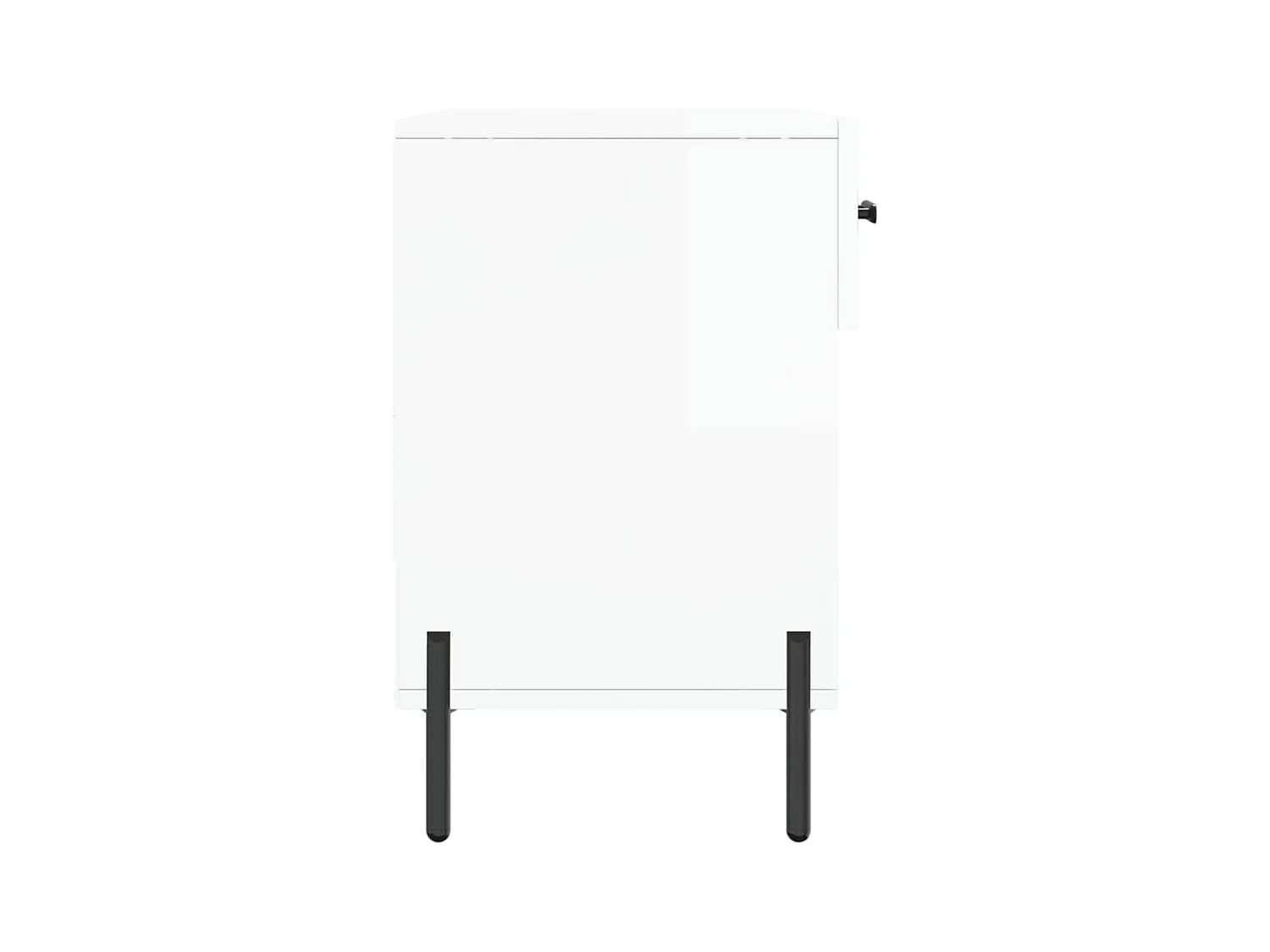 Schoenenbank 102x35x55 cm bewerkt hout hoogglans wit