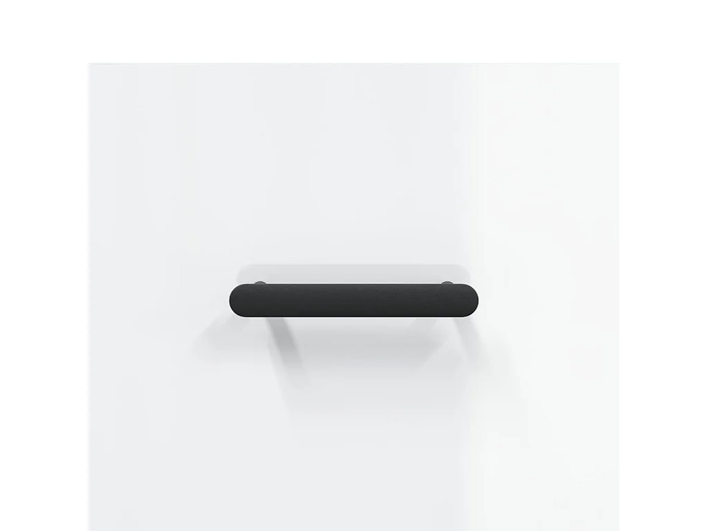 Banc à chaussures blanc brillant 102x35x55 bois d'ingénierie