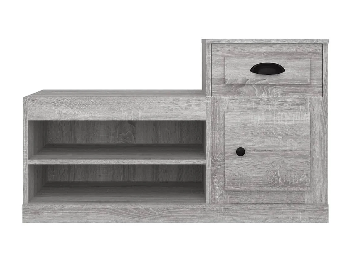 Armoire à chaussures sonoma gris 100x42x60 bois d'ingénierie
