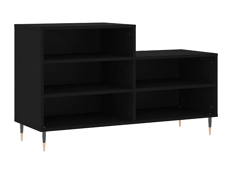 Armoire à chaussures Noir 102x36x60 Bois d'ingénierie