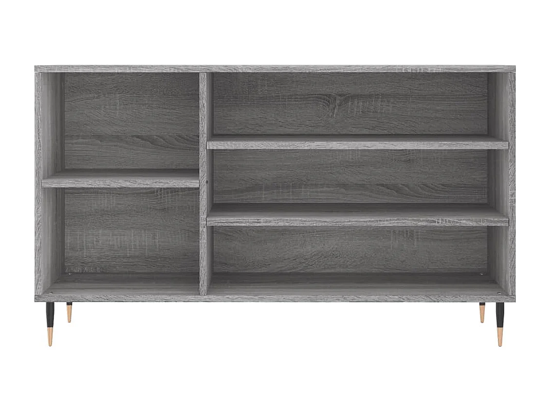 Armoire à chaussures Sonoma gris 102x36x60 Bois d'ingénierie
