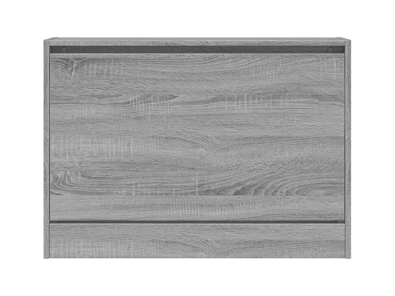 Armoire à chaussures sonoma gris 80x21x57 bois d'ingénierie