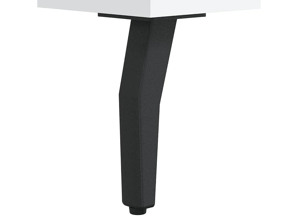 Banc à chaussures blanc 102x35x55 bois d'ingénierie