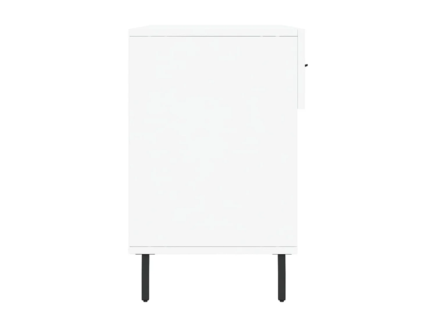 Banc à chaussures blanc 102x35x55 bois d'ingénierie