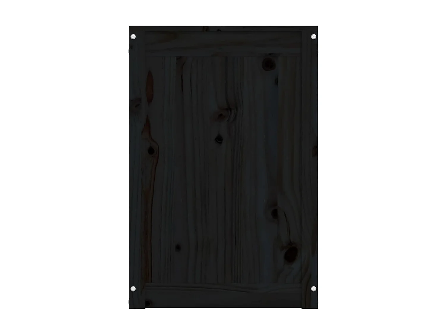 Boîte à linge Noir 88,5x44x66 Bois massif de pin