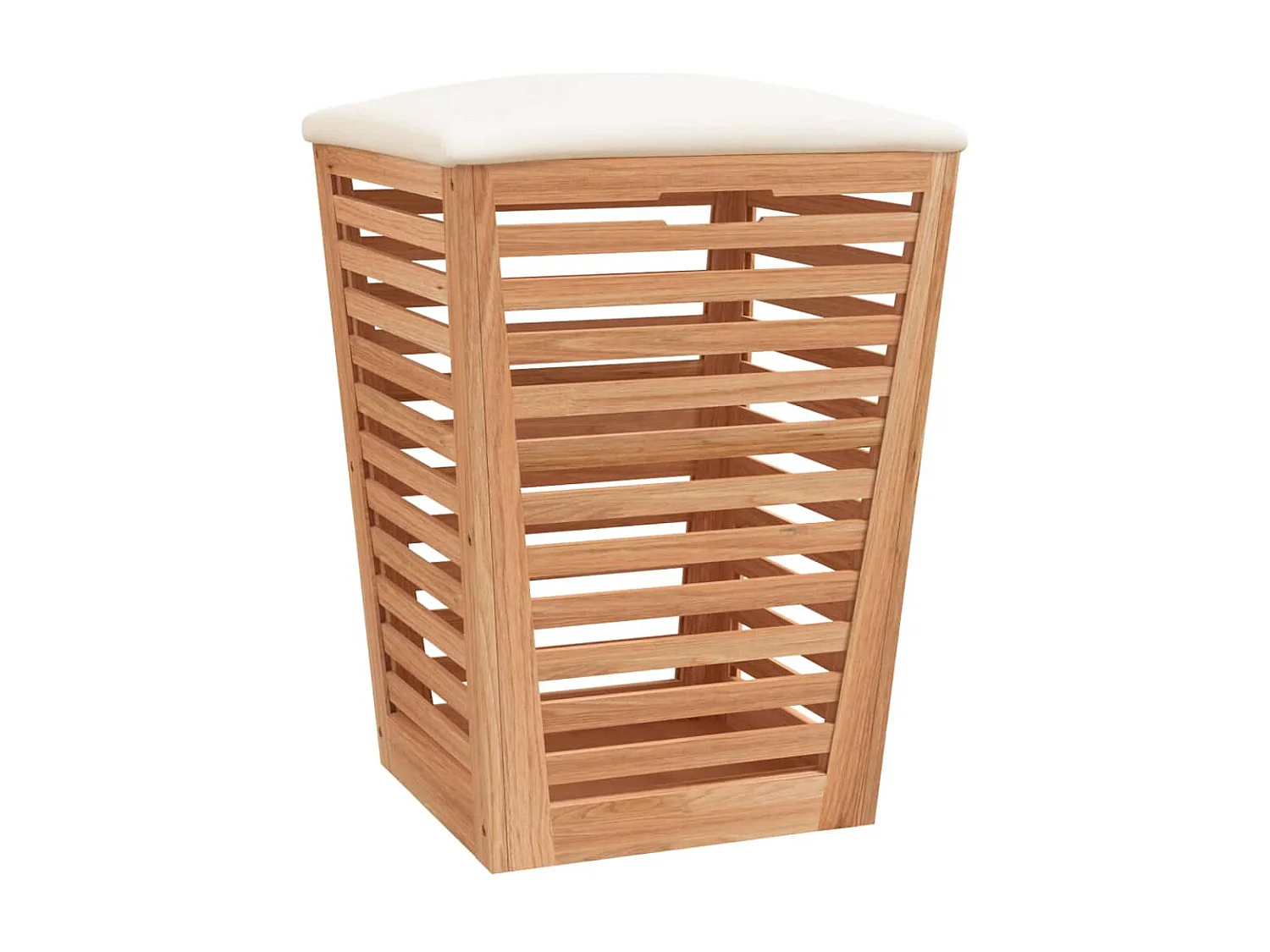 Tabouret de salle de bain 40,5x40,5x56 Bois massif de noyer