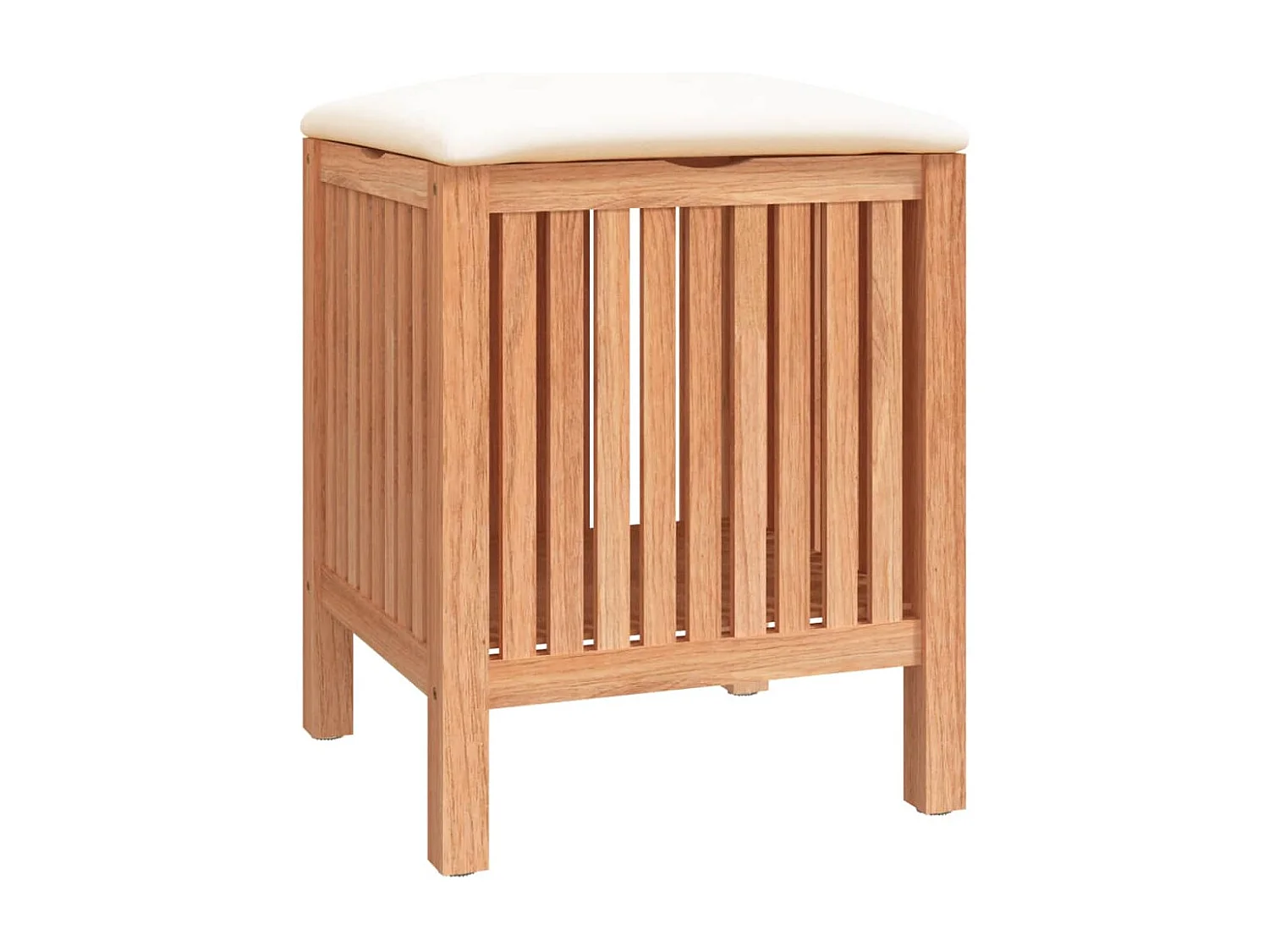 Tabouret de salle de bain 40,5x40x52 Bois massif de noyer