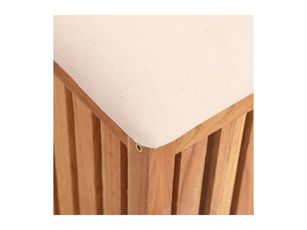 Tabouret de salle de bain 40,5x40x52 Bois massif de noyer