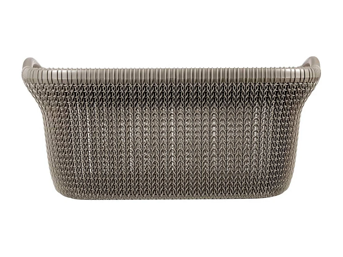 Curver Panier à linge Knit 40 L Marron métallique