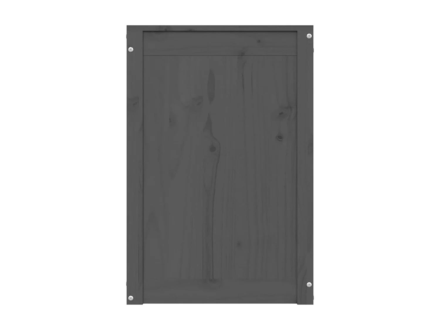 Boîte à linge Gris 44x44x66 Bois massif de pin