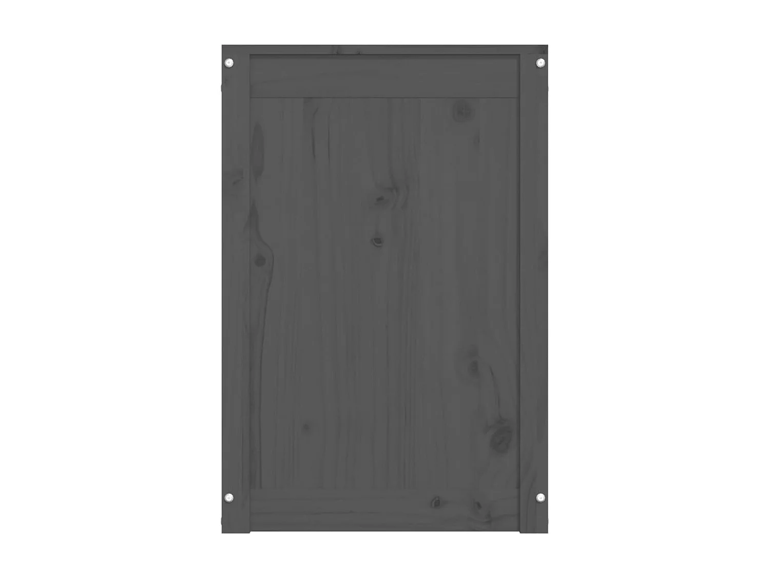 Boîte à linge Gris 44x44x66 Bois massif de pin