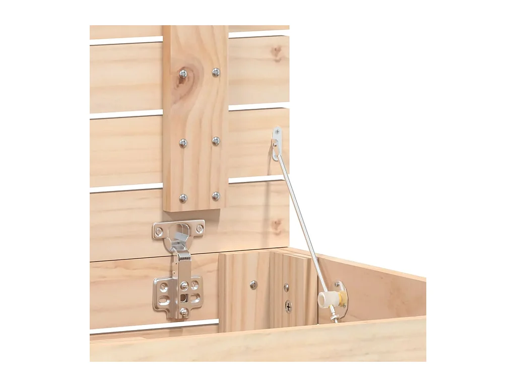 Panier à linge 44x44x66 bois massif de pin