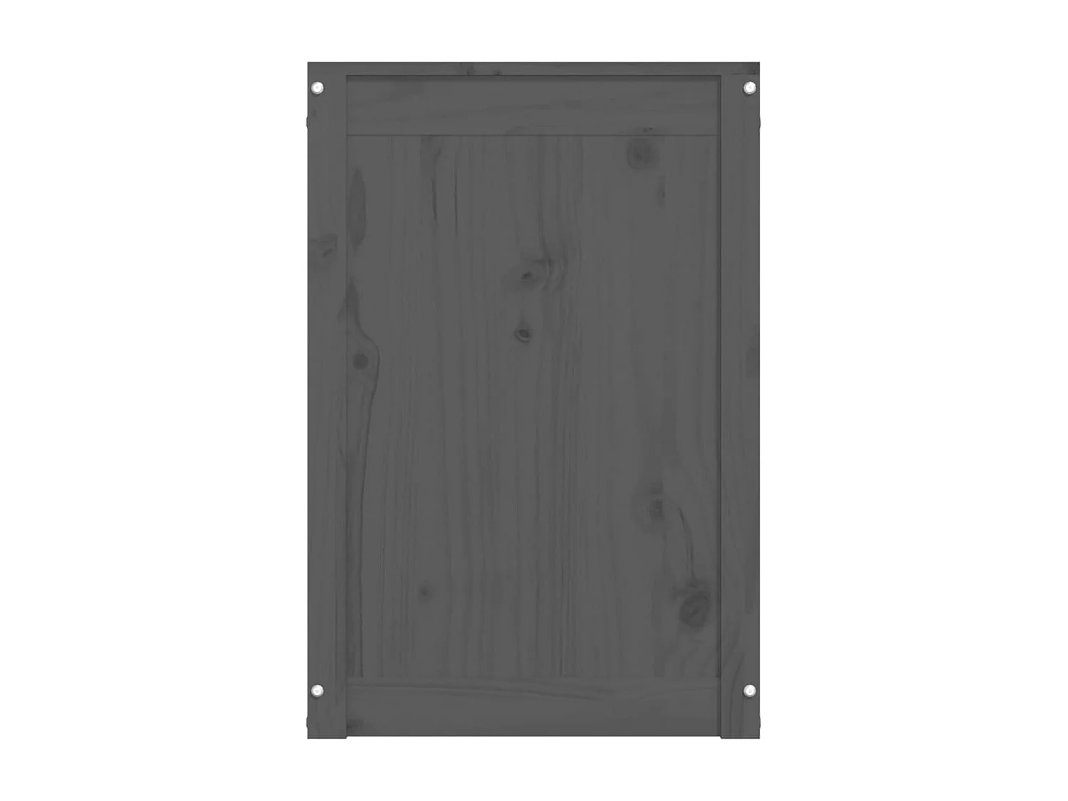 Boîte à linge Gris 88,5x44x66 Bois massif de pin