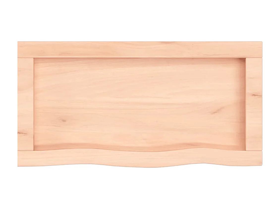 Étagère murale 60x30x(2-6) cm bois de chêne massif non traité