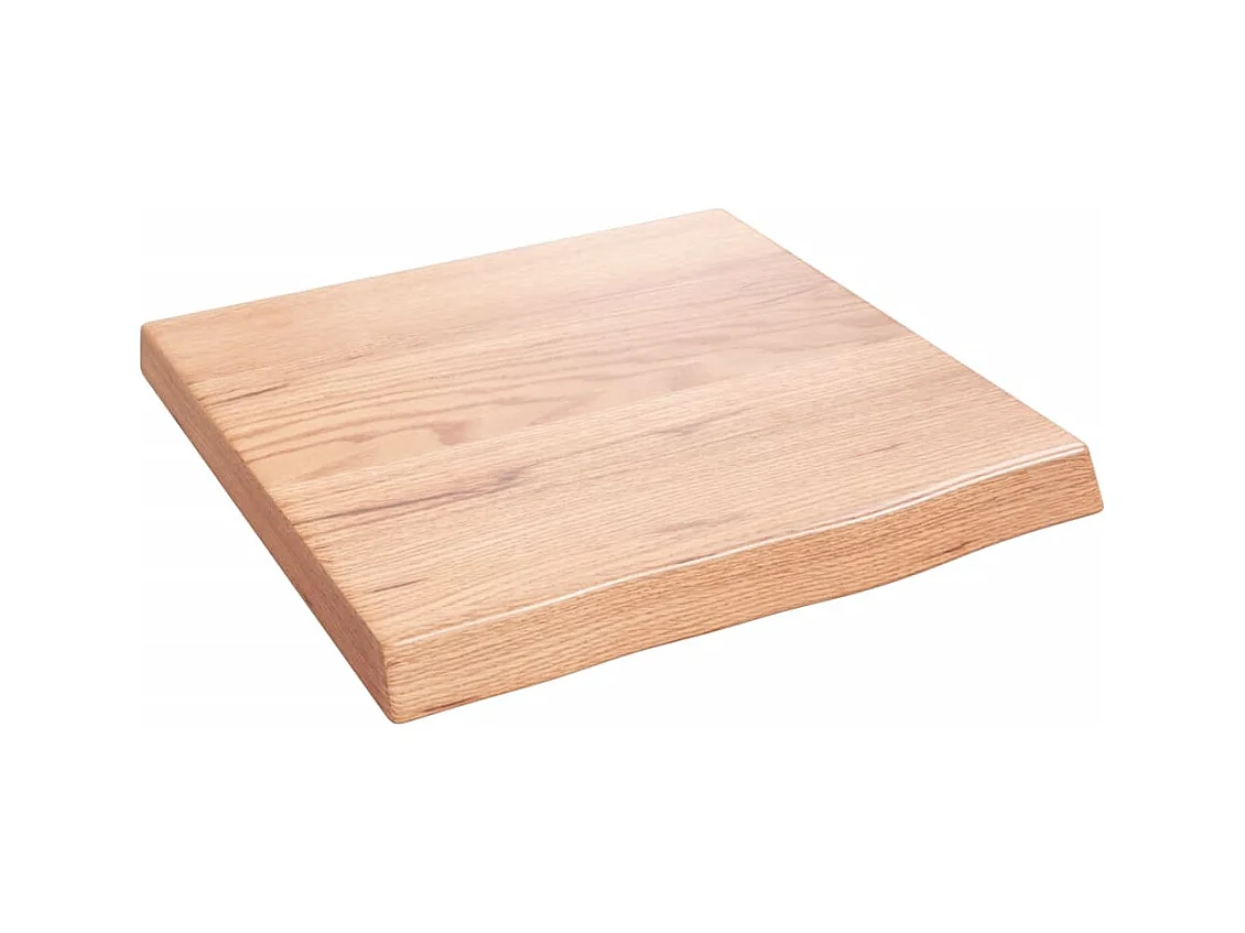 Étagère murale marron clair bois chêne massif traité