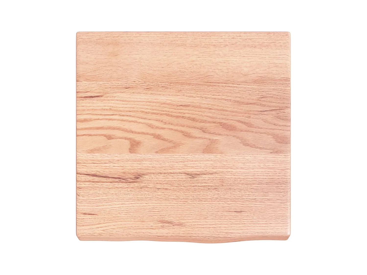 Étagère murale marron clair bois chêne massif traité