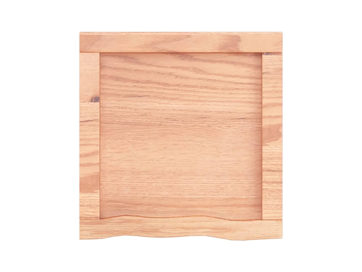 Étagère murale marron clair bois chêne massif traité
