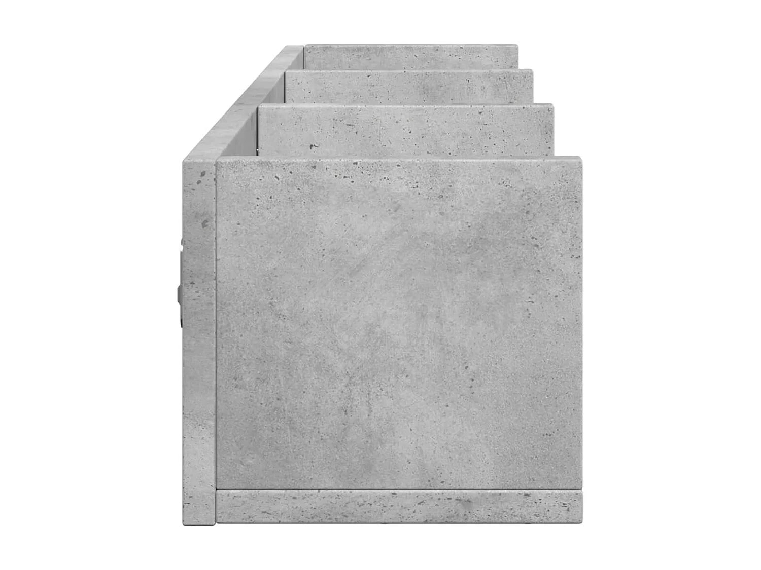 Armoires murales 2pcs gris béton 75x18x16,5 bois d'ingénierie