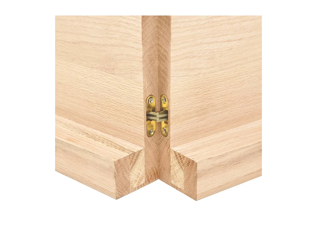 Étagère murale 200x50x(2-6) cm bois de chêne massif non traité