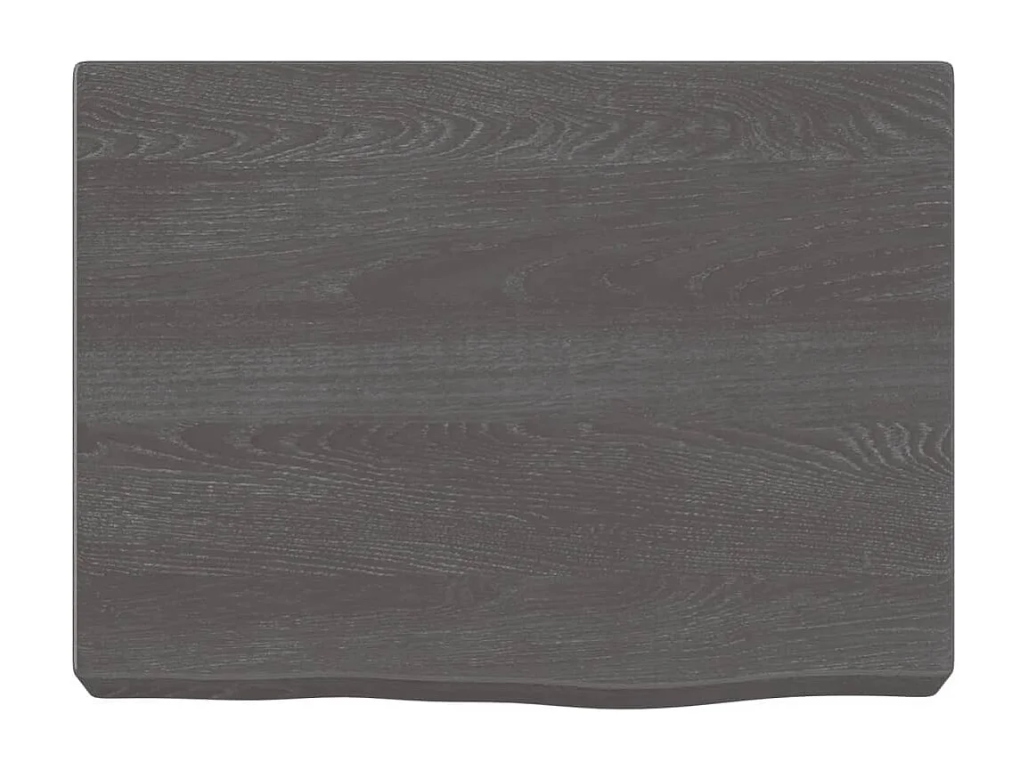 Étagère murale marron foncé bois chêne massif traité