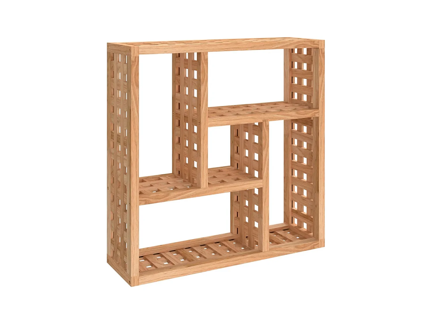 Étagère murale 49x15x49 Bois massif de noyer