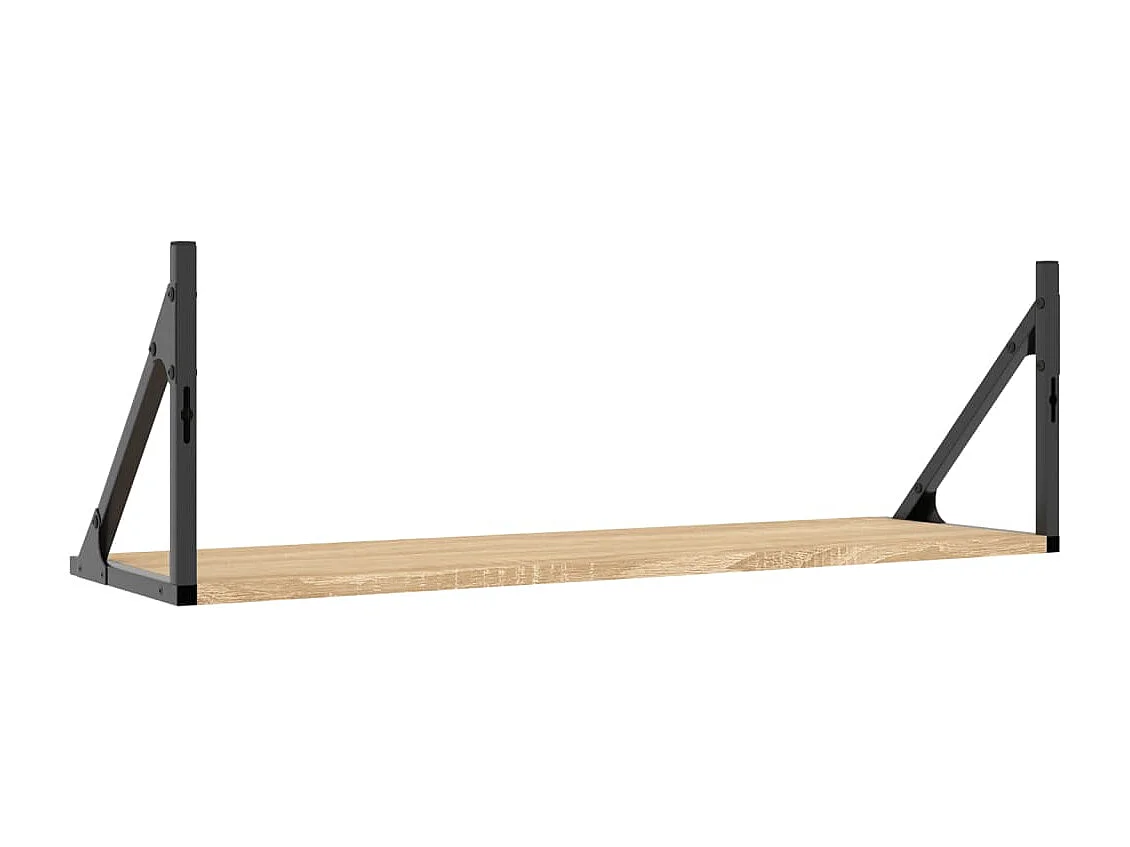 Étagères murales 2 pcs chêne sonoma 80x25x25,5