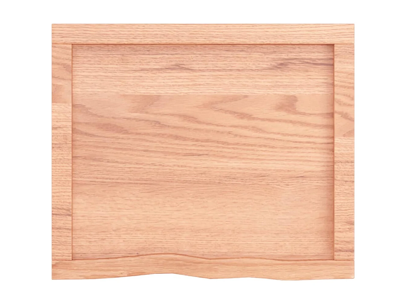 Étagère murale marron clair bois chêne massif traité