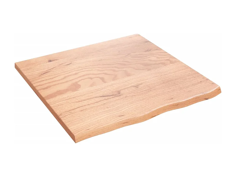 Étagère murale marron clair 60x60x2 bois chêne massif traité