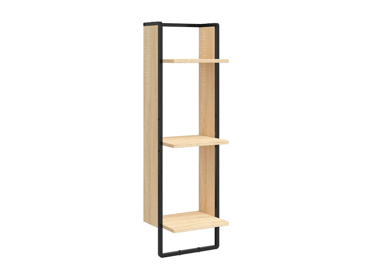 Étagère murale 3 niveaux chêne sonoma 30x25x100