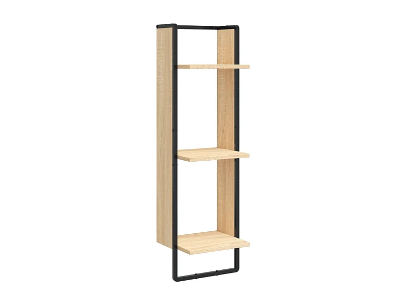 Étagère murale 3 niveaux chêne sonoma 30x25x100