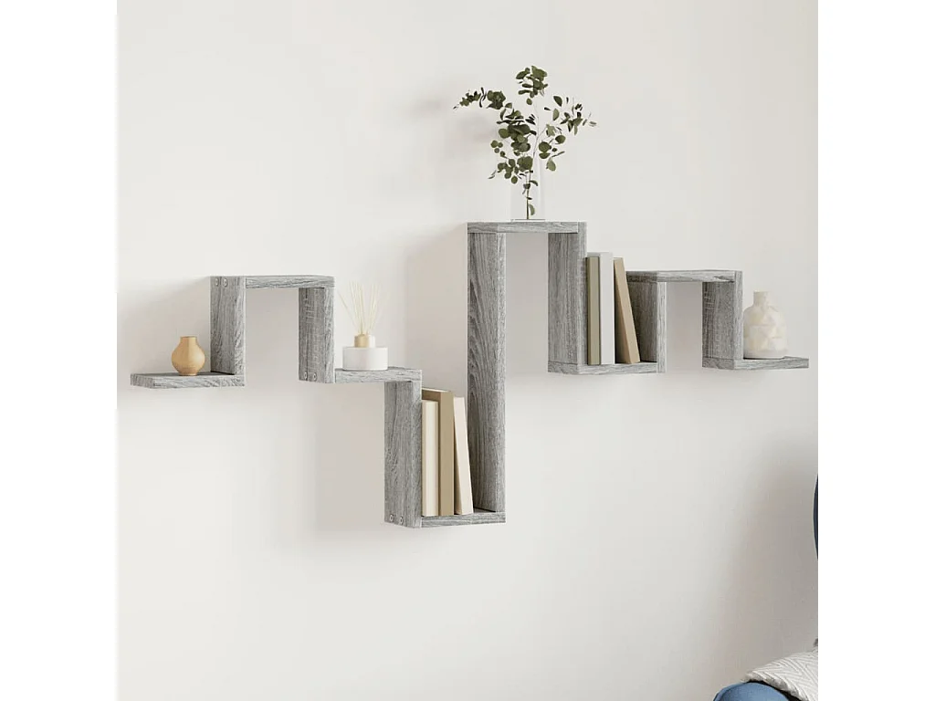 Étagère murale sonoma gris 104,5x10x43 bois d'ingénierie